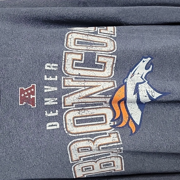MAJESTIC Denver Bronco's Long Sleeves Blue Men's Shirt 2XL/XG - Picture 2 of 7